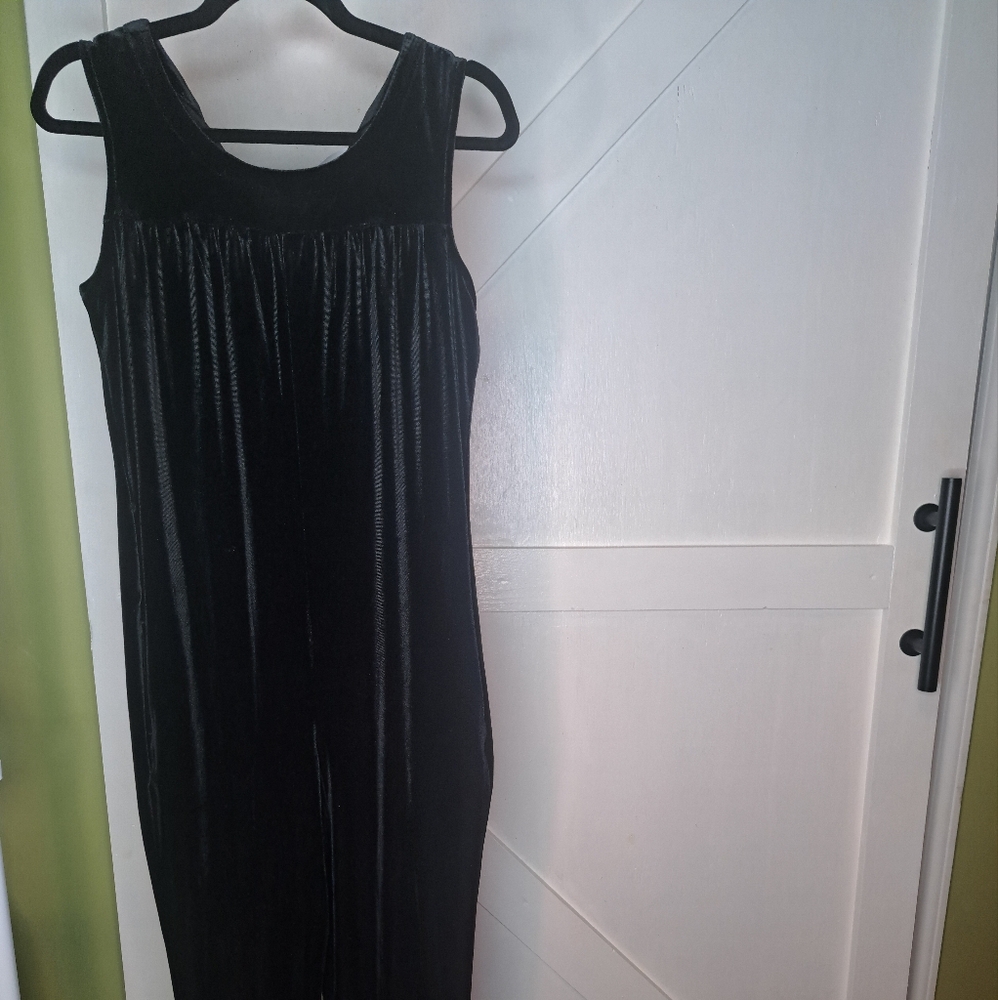 Cherokee Black Suede Jumpsuit